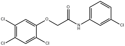 N-(3-chlorophenyl)-2-(2,4,5-trichlorophenoxy)acetamide 结构式