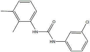 N-(3-chlorophenyl)-N'-(2,3-dimethylphenyl)urea 结构式