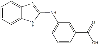 3-(1H-benzimidazol-2-ylamino)benzoic acid 结构式