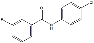 N-(4-chlorophenyl)-3-fluorobenzamide 结构式