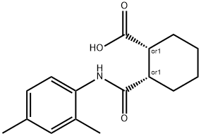 2-[(2,4-dimethylanilino)carbonyl]cyclohexanecarboxylic acid 结构式