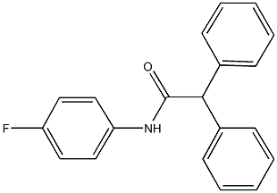 N-(4-fluorophenyl)-2,2-diphenylacetamide 结构式