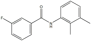 N-(2,3-dimethylphenyl)-3-fluorobenzamide 结构式