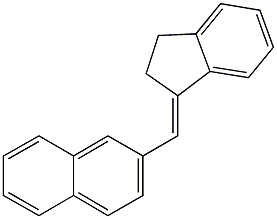 2-(2,3-dihydro-1H-inden-1-ylidenemethyl)naphthalene 结构式