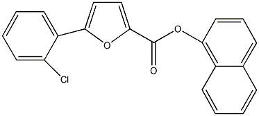 1-naphthyl 5-(2-chlorophenyl)-2-furoate 结构式