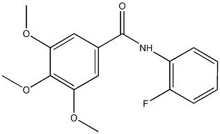 N-(2-fluorophenyl)-3,4,5-trimethoxybenzamide 结构式