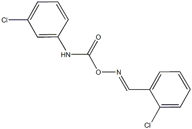 1-chloro-2-[({[(3-chloroanilino)carbonyl]oxy}imino)methyl]benzene 结构式