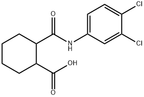 2-[(3,4-dichloroanilino)carbonyl]cyclohexanecarboxylic acid 结构式