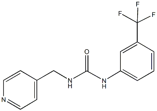 N-(4-pyridinylmethyl)-N'-[3-(trifluoromethyl)phenyl]urea 结构式