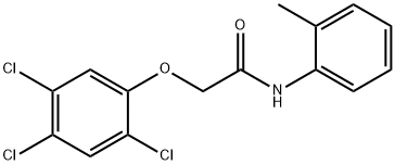 N-(2-methylphenyl)-2-(2,4,5-trichlorophenoxy)acetamide 结构式