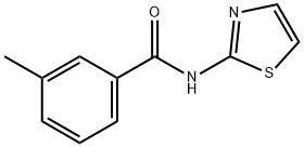 3-methyl-N-(1,3-thiazol-2-yl)benzamide 结构式