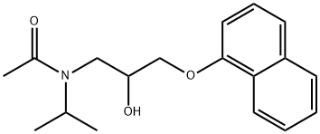 N-[2-羟基-3-(1-萘氧基)丙基】-N-(1-甲基乙基)甲酰胺 结构式
