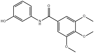 N-(3-hydroxyphenyl)-3,4,5-trimethoxybenzamide 结构式