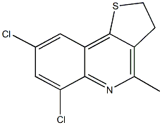 6,8-dichloro-4-methyl-2,3-dihydrothieno[3,2-c]quinoline 结构式