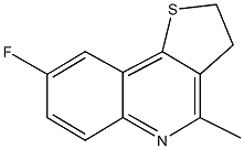 8-fluoro-4-methyl-2,3-dihydrothieno[3,2-c]quinoline 结构式