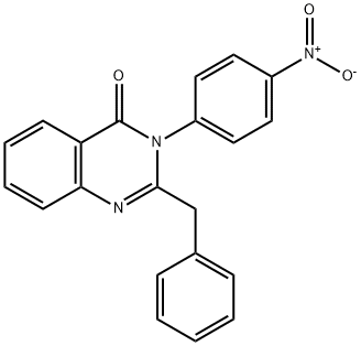 2-benzyl-3-{4-nitrophenyl}-4(3H)-quinazolinone 结构式