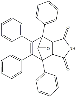 1,7,8,9-tetraphenyl-4-azatricyclo[5.2.1.0~2,6~]dec-8-ene-3,5,10-trione 结构式