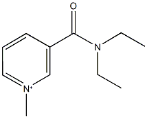 3-(Diethylcarbamoyl)-1-methylpyridinium 结构式