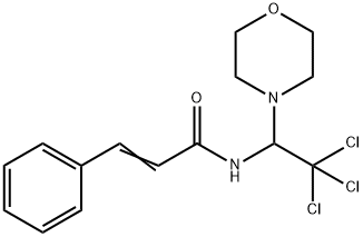 3-phenyl-N-[2,2,2-trichloro-1-(4-morpholinyl)ethyl]acrylamide 结构式