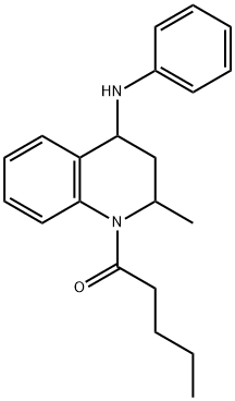 N-(2-methyl-1-pentanoyl-1,2,3,4-tetrahydro-4-quinolinyl)-N-phenylamine 结构式