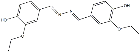 3-ethoxy-4-hydroxybenzaldehyde (3-ethoxy-4-hydroxybenzylidene)hydrazone 结构式