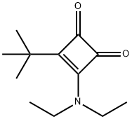 3-tert-butyl-4-(diethylamino)-3-cyclobutene-1,2-dione 结构式