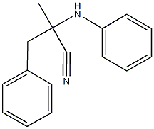 2-anilino-2-methyl-3-phenylpropanenitrile 结构式