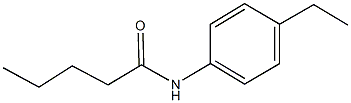 N-(4-ethylphenyl)pentanamide 结构式