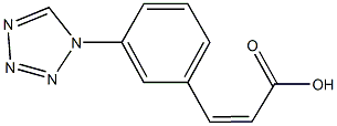 3-[3-(1H-tetraazol-1-yl)phenyl]acrylic acid 结构式