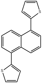 2-[5-(2-thienyl)-1-naphthyl]thiophene 结构式