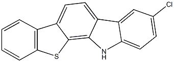 3-chloro-12H-[1]benzothieno[2,3-a]carbazole 结构式