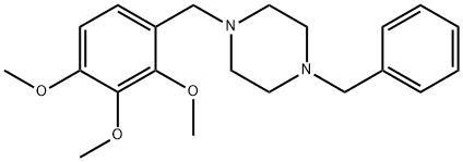 1-benzyl-4-(2,3,4-trimethoxybenzyl)piperazine 结构式