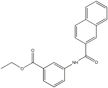 ethyl 3-(2-naphthoylamino)benzoate 结构式