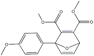 dimethyl 1-(4-methoxyphenyl)-7-oxabicyclo[2.2.1]hepta-2,5-diene-2,3-dicarboxylate 结构式