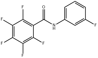 2,3,4,5,6-pentafluoro-N-(3-fluorophenyl)benzamide 结构式