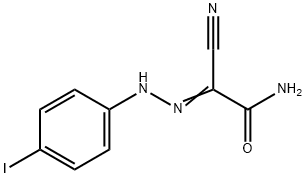 2-cyano-2-[(4-iodophenyl)hydrazono]acetamide 结构式