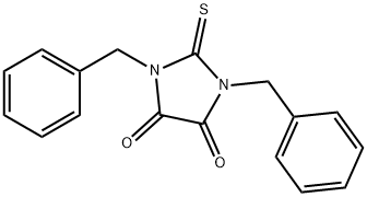 1,3-dibenzyl-2-thioxoimidazolidine-4,5-dione 结构式