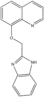 1H-benzimidazol-2-ylmethyl 8-quinolinyl ether 结构式