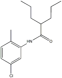 N-(5-chloro-2-methylphenyl)-2-propylpentanamide 结构式