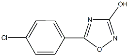 5-(4-chlorophenyl)-1,2,4-oxadiazol-3-ol 结构式
