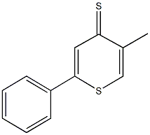 5-methyl-2-phenyl-4H-thiopyran-4-thione 结构式