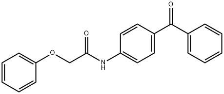 N-(4-benzoylphenyl)-2-phenoxyacetamide 结构式