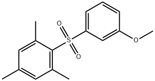 2-[(3-METHOXYPHENYL)SULFONYL]-1,3,5-TRIMETHYLBENZENE 结构式