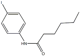 N-(4-iodophenyl)hexanamide 结构式