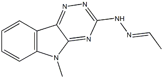 acetaldehyde (5-methyl-5H-[1,2,4]triazino[5,6-b]indol-3-yl)hydrazone 结构式