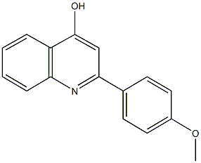 2-(4-methoxyphenyl)-4-quinolinol 结构式