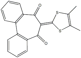 6-(4,5-dimethyl-1,3-dithiol-2-ylidene)-5H-dibenzo[a,c]cycloheptene-5,7(6H)-dione 结构式