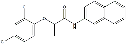 2-(2,4-dichlorophenoxy)-N-(2-naphthyl)propanamide 结构式