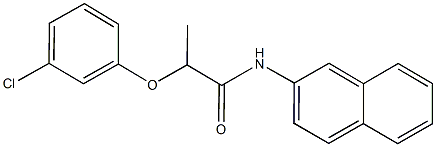 2-(3-chlorophenoxy)-N-(2-naphthyl)propanamide 结构式