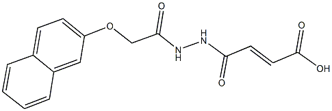 4-{2-[(2-naphthyloxy)acetyl]hydrazino}-4-oxo-2-butenoic acid 结构式